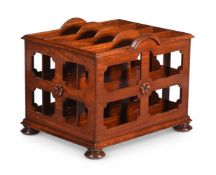 AN UNUSUAL WILLIAM IV MAHOGANY FOLIO STAND, CIRCA 1835