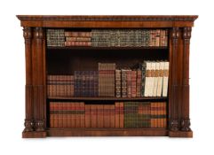 Y A WILLIAM IV ROSEWOOD OPEN BOOKCASE, CIRCA 1835