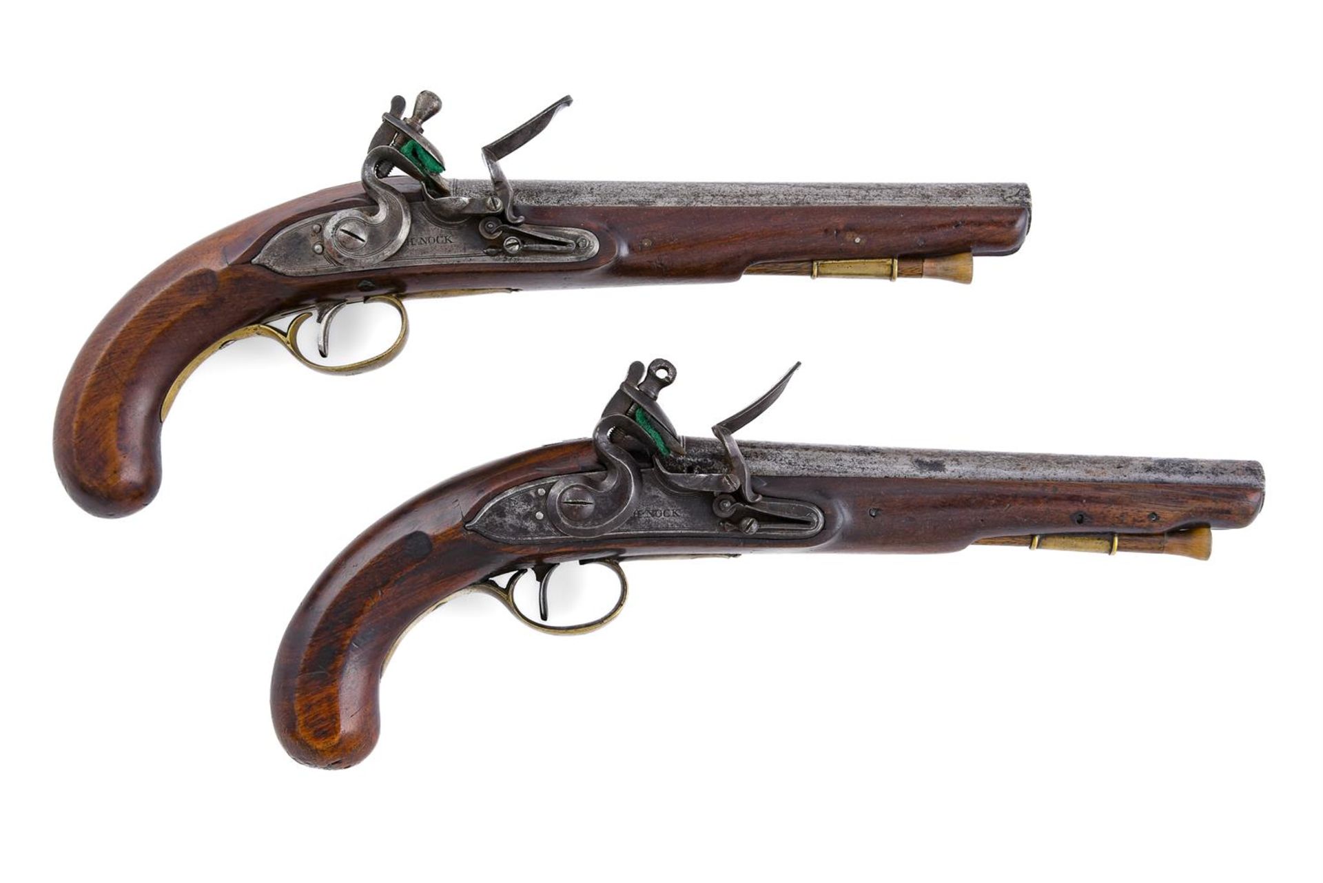 A PAIR OF OFFICER'S PISTOLS BY HENRY NOCK OF LONDON (1741-1804)