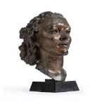 λ SIR JACOB EPSTEIN (BRITISH 1880-1959) BRONZE BUST OF POLA NIRENSKA