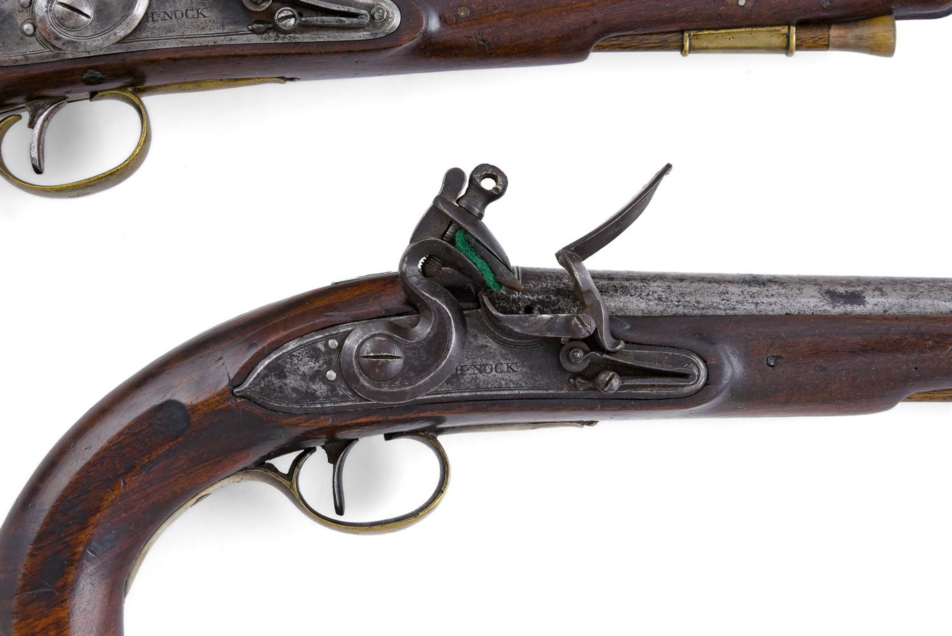 A PAIR OF OFFICER'S PISTOLS BY HENRY NOCK OF LONDON (1741-1804) - Image 4 of 6