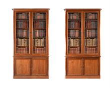 A PAIR OF VICTORIAN MAHOGANY BOOKCASES, LATE 19TH CENTURY
