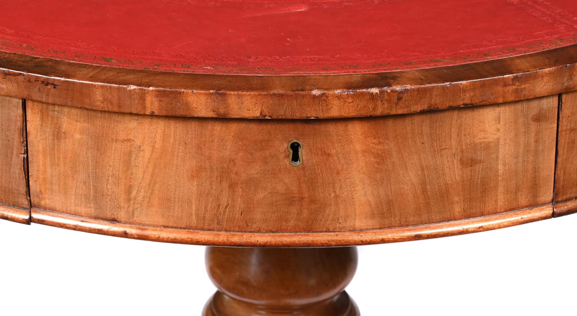 A GEORGE IV MAHOGANY 'DRUM' LIBRARY TABLE, CIRCA 1830 - Image 3 of 3