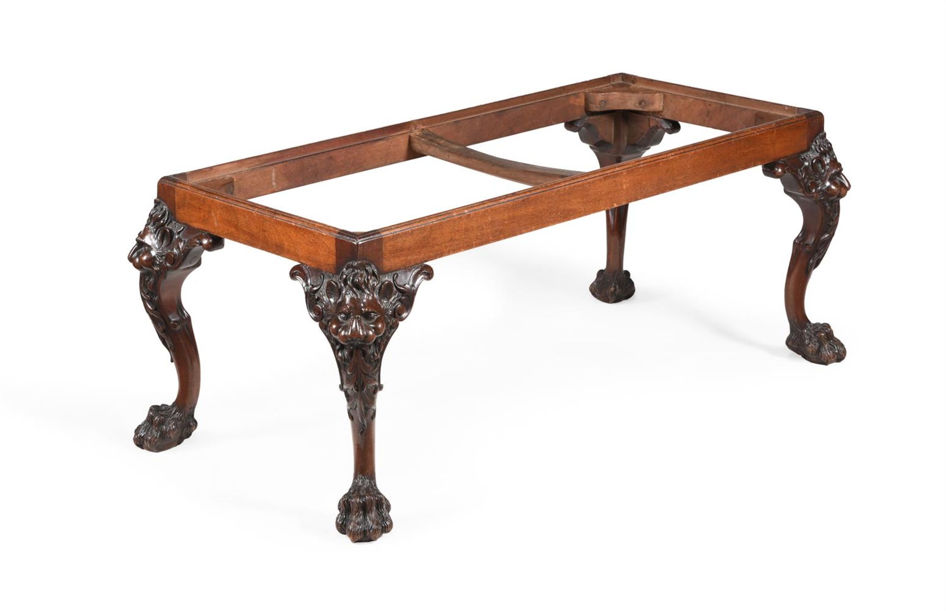A CARVED MAHOGANY CENTRE OR WINDOW STOOL, IN GEORGE II STYLE, 20TH CENTURY - Image 2 of 7