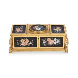 AN ITALIAN PIETRA DURA CASKET, POSSIBLY FLORENCE, CIRCA 1860-1880