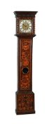 A WILLIAM AND MARY WALNUT AND FLORAL MARQUETRY LONGCASE CLOCK OF ONE-MONTH DURATION