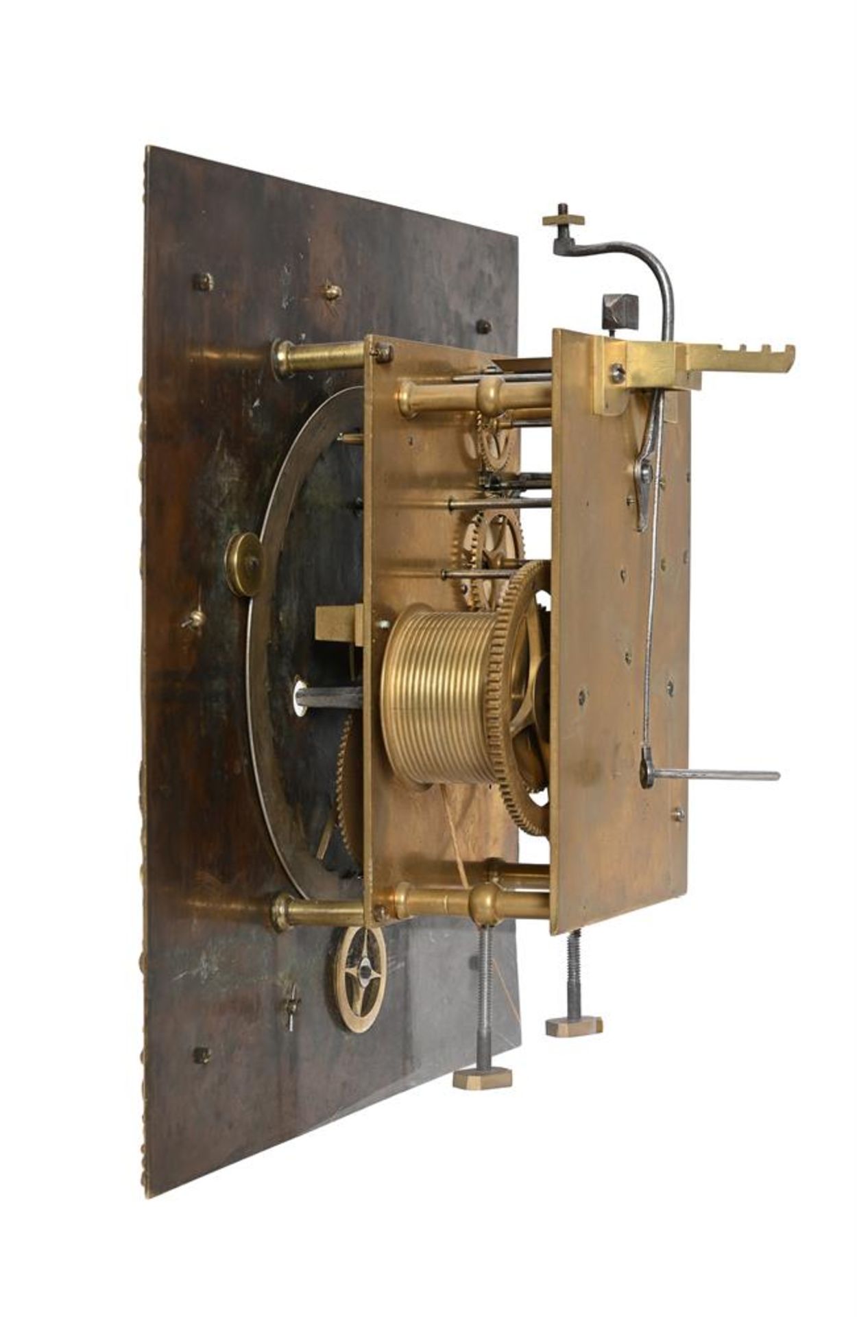 A GEORGE III EIGHT-DAY LONGCASE CLOCK MOVEMENT AND DIAL - Bild 3 aus 4