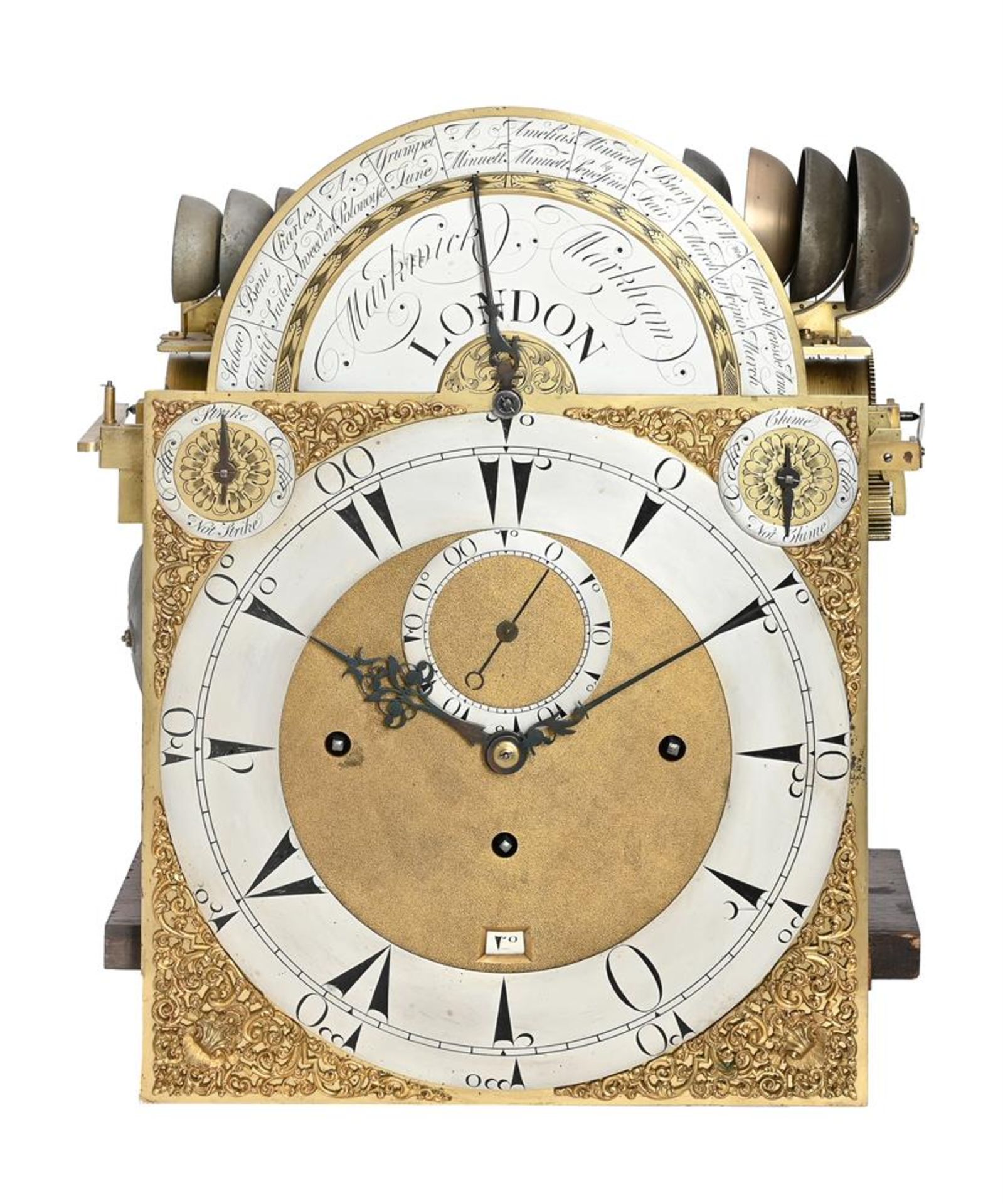 A FINE GEORGE III TWELVE-TUNE MUSICAL LONGCASE CLOCK MOVEMENT MADE FOR THE MIDDLE EASTERN MARKET - Bild 2 aus 4