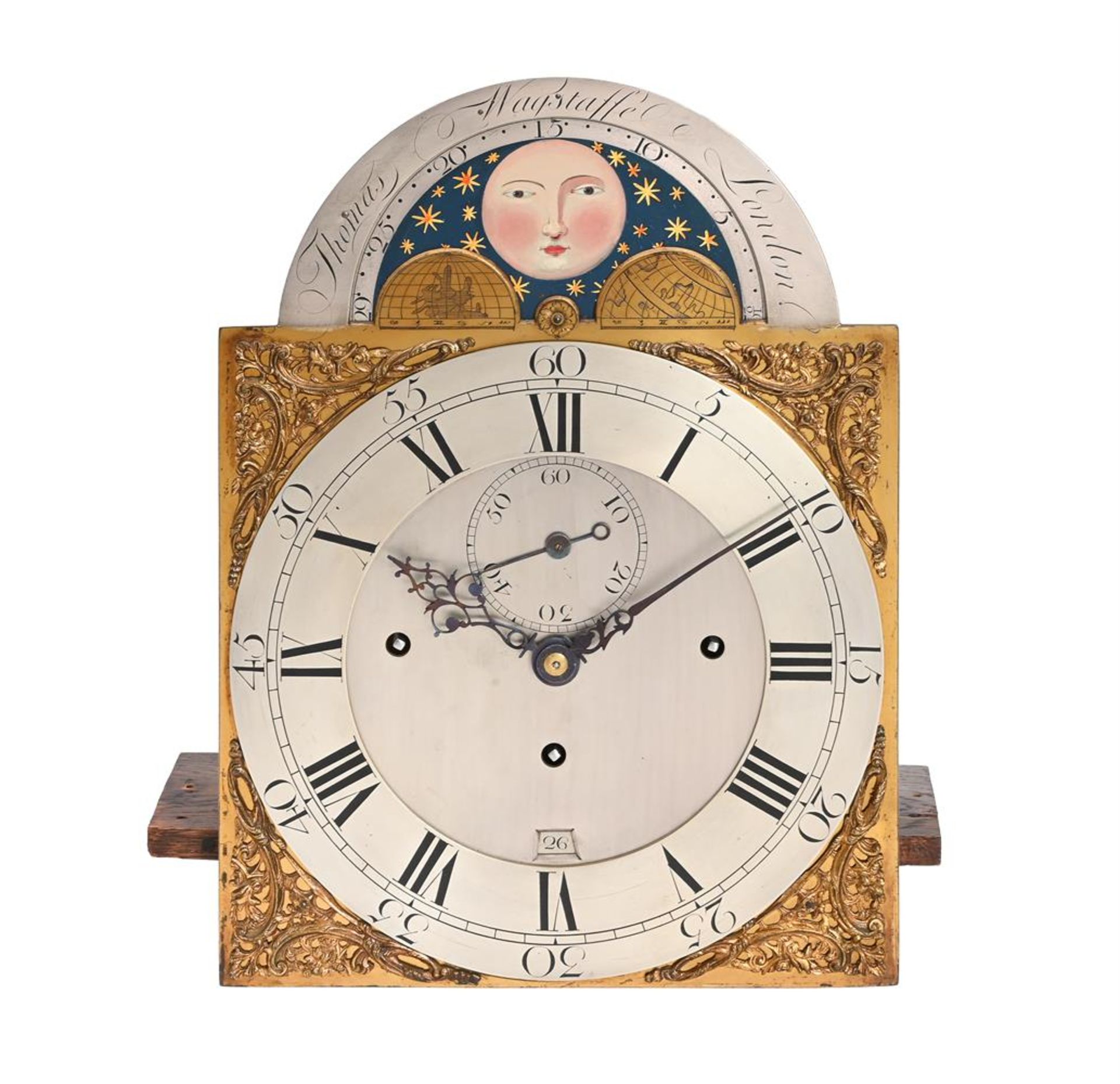 A FINE GEORGE III MAHOGANY QUARTER-CHIMING EIGHT-DAY LONGCASE CLOCK WITH MOONPHASE - Bild 3 aus 5