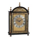 Y A FINE AND RARE FRENCH LOUIS XIV BOULLE ‘RELIGIEUSE’ TABLE CLOCK