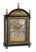 Y A FINE AND RARE FRENCH LOUIS XIV BOULLE ‘RELIGIEUSE’ TABLE CLOCK