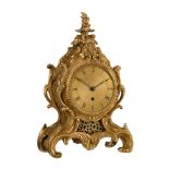 A WILLIAM IV LOUIS XV STYLE ORMOLU MANTEL TIMEPIECE