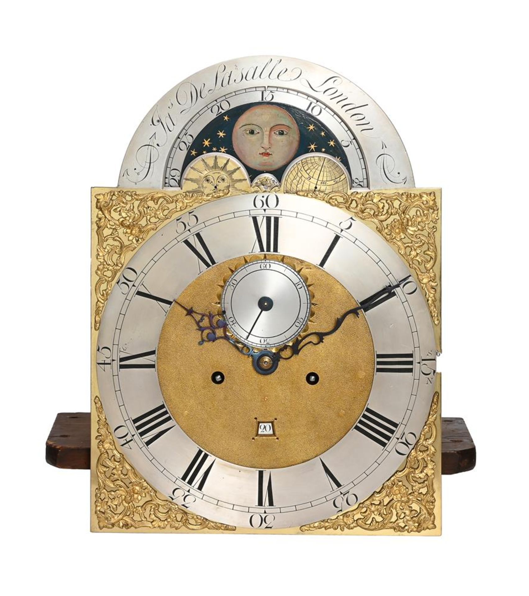 A GEORGE III MAHOGANY EIGHT-DAY LONGCASE CLOCK WITH MOONPHASE - Bild 3 aus 5