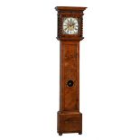 A FINE WILLIAM III FIGURED WALNUT EIGHT-DAY LONGCASE CLOCK