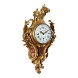 A FRENCH LOUIS XV ORMOLU CARTEL TIMEPIECE