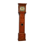 A VERY FINE WILLIAM III WALNUT AND ARABESQUE MARQUETRY QUARTER-REPEATING MONTH-GOING LONGCASE CLOCK