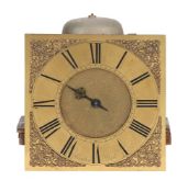 A GEORGE III RACK-STRIKING THIRTY-HOUR LONGCASE CLOCK MOVEMENT AND DIAL