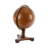 A VICTORIAN FIFTEEN-INCH TERRESTRIAL LIBRARY TABLE GLOBE