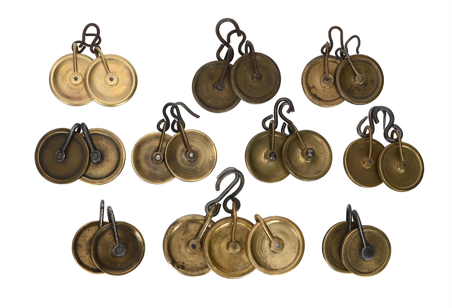A COLLECTION OF EIGHT-DAY LONGCASE CLOCK PULLEYS - Image 2 of 4