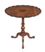 A MAHOGANY PIE CRUST TABLE IN GEORGE III STYLE