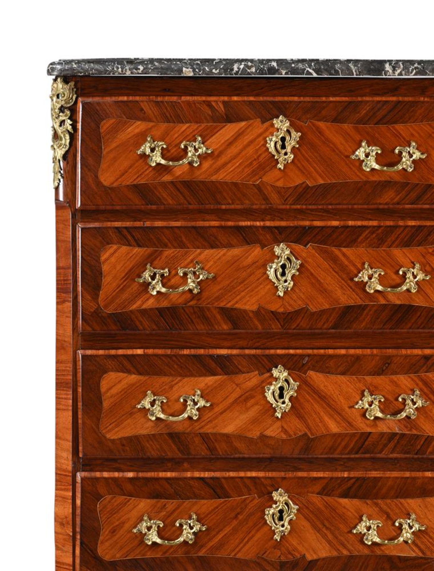 Y A LOUIS XV KINGWOOD TALL CHEST OF DRAWERS OR SEMAINIER - Image 3 of 4