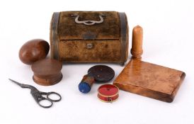 A COLLECTION OF VARIOUS TREEN AND SEWING IMPLEMENTS