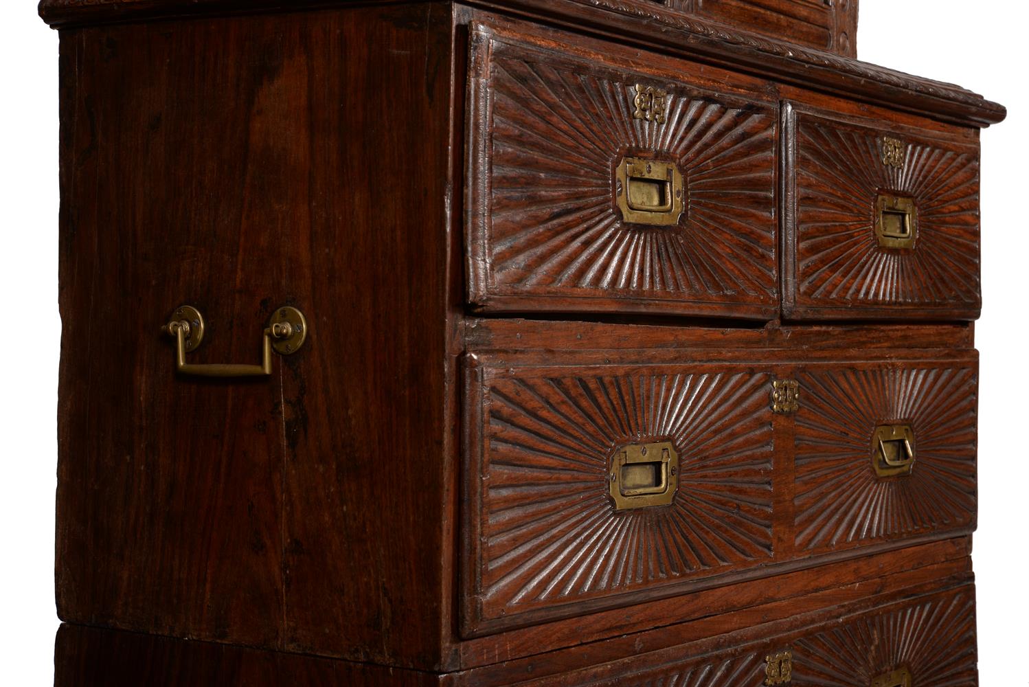 AN ANGLO-INDIAN EXOTIC HARDWOOD CABINET ON CHEST, THIRD QUARTER 19TH CENTURY - Image 3 of 8