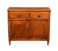 A FRENCH PROVINCIAL SIDE CABINET