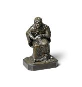 A FRENCH BRONZE FIGURE, THE FORTUNE TELLER