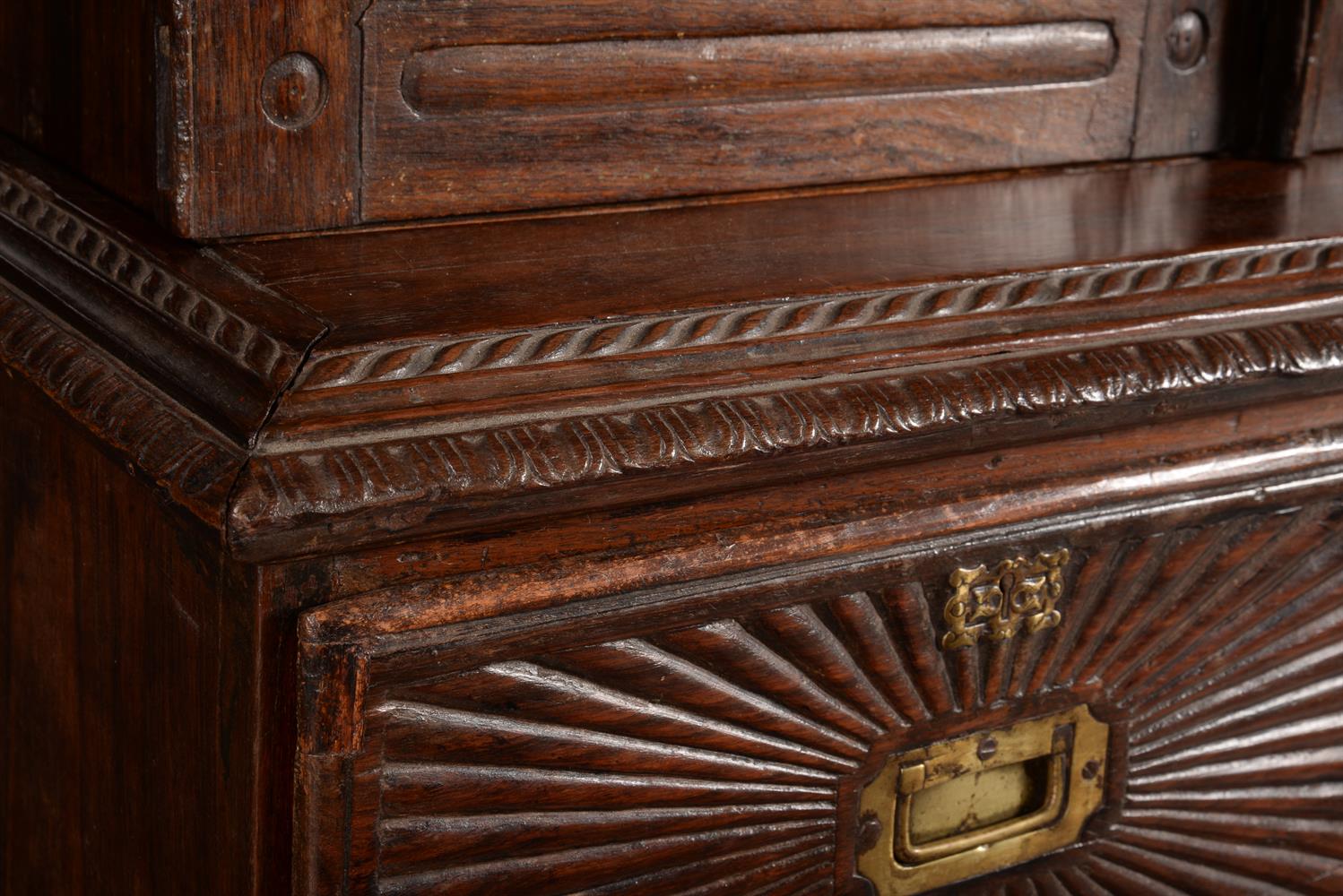 AN ANGLO-INDIAN EXOTIC HARDWOOD CABINET ON CHEST, THIRD QUARTER 19TH CENTURY - Image 4 of 8