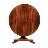 Y A REGENCY ROSEWOOD CENTRE TABLE