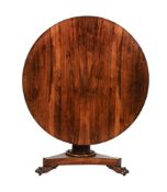 Y A REGENCY ROSEWOOD CENTRE TABLE