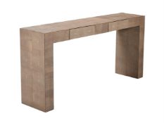 A 'SHAGREEN' CONSOLE TABLE