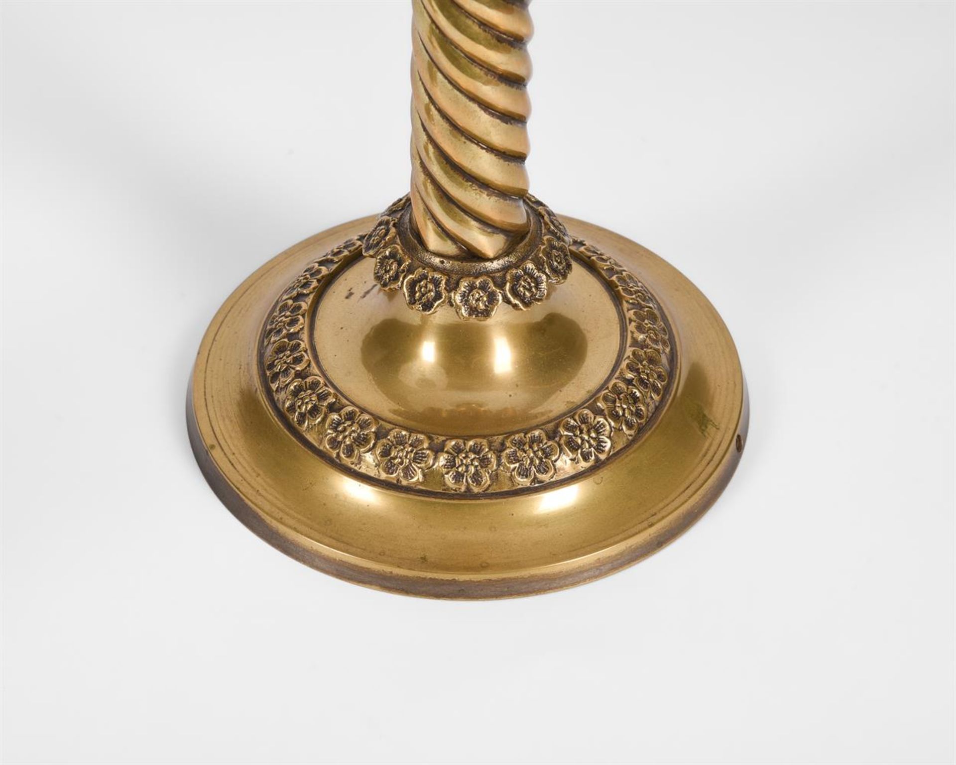 A PAIR OF BRASS TABLE LAMPS - Image 2 of 2