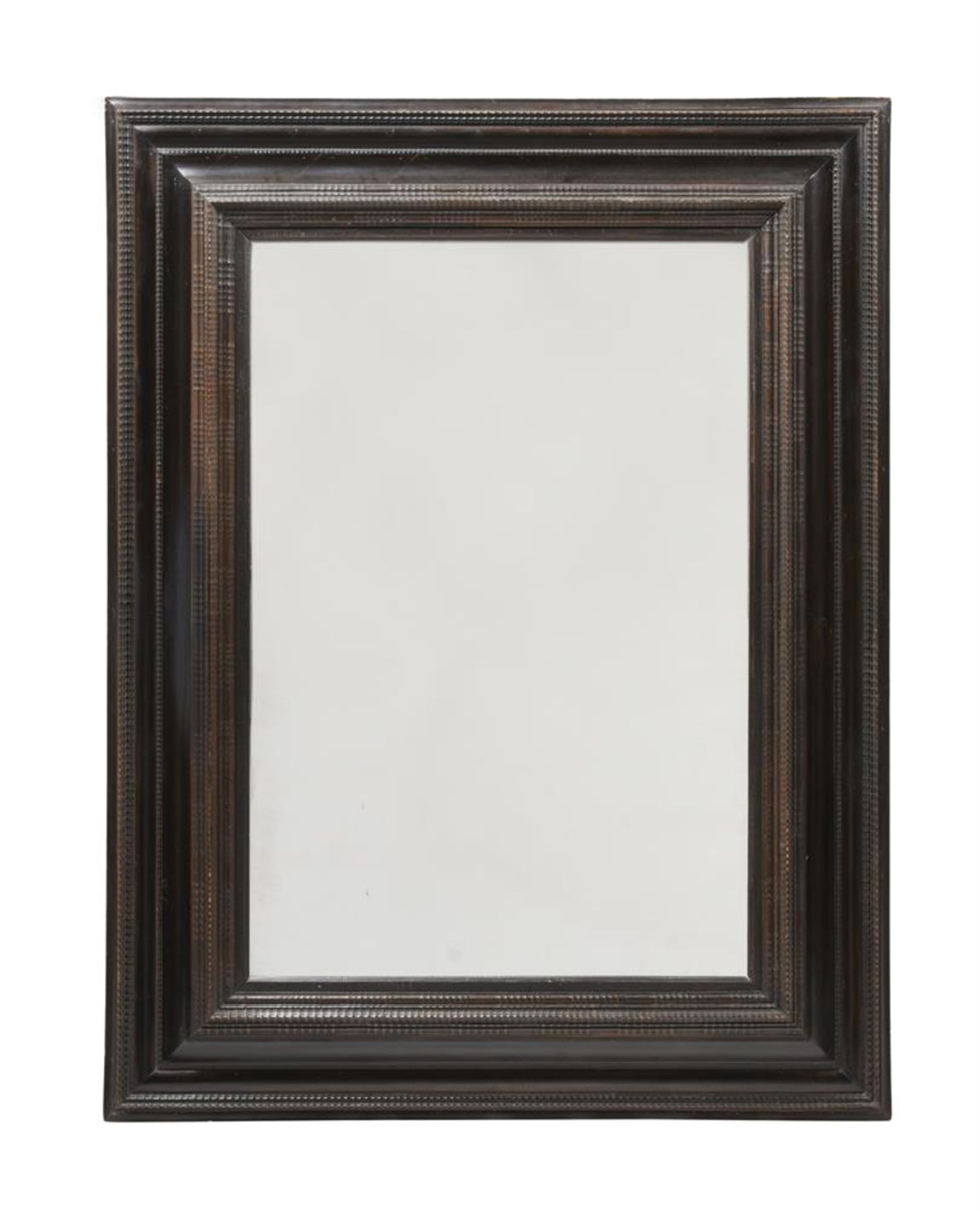 A DUTCH EBONISED WALL MIRROR IN 17TH CENTURY STYLE