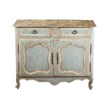 A FRENCH PAINTED SOFTWOOD CABINET19TH CENTURY101cm high