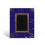 A LAPIS LAZULI PHOTOGRAPH FRAME