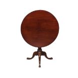 A GEORGE III MAHOGANY TRIPOD TABLE