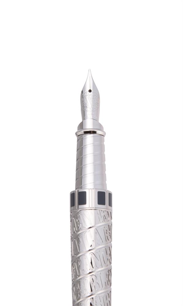 S. T. DUPONT, OLYMPIO PLACE VENDOME, A LIMITED EDITION PALLADIUM FOUNTAIN PEN - Image 2 of 3