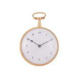 UNSIGNED, A GOLD OPEN FACE POCKET WATCH
