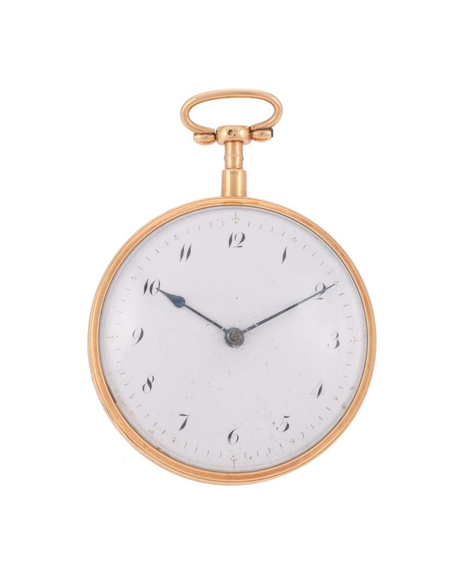 UNSIGNED, A GOLD OPEN FACE POCKET WATCH - Bild 2 aus 4