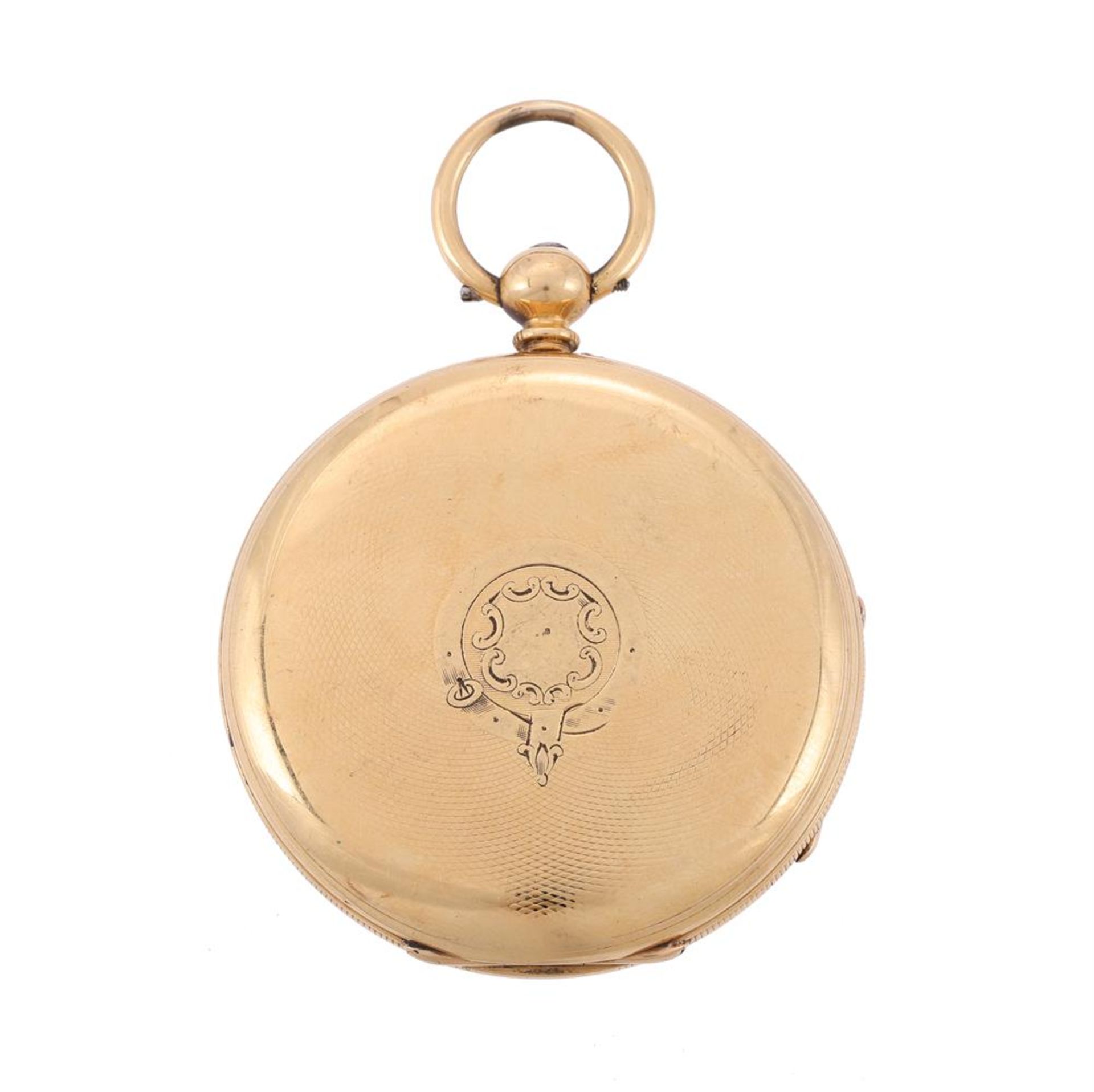 T. ELLIS, PLYMOUTH, AN 18 CARAT GOLD OPEN FACE POCKET WATCH - Bild 2 aus 3