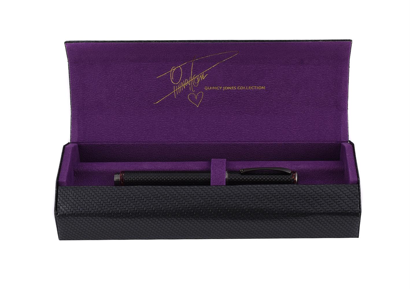MONTEGRAPPA, ICON SERIES QUINCY JONES, A LIMITED EDITION CARBON FIBRE FOUNTAIN PEN - Image 3 of 3