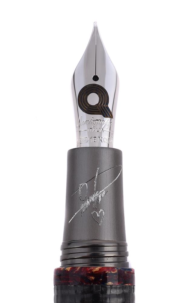 MONTEGRAPPA, ICON SERIES QUINCY JONES, A LIMITED EDITION CARBON FIBRE FOUNTAIN PEN - Image 2 of 3