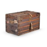 LOUIS VUITTON, A CHEQUERED COATED CANVAS HARD TRAVEL TRUNK