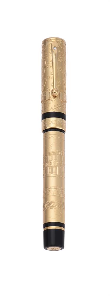 SHEAFFER, CENTENNIAL, LIMITED EDITION COLLECTION, A LIMITED EDITION 18 CARAT GOLD FOUNTAIN PEN