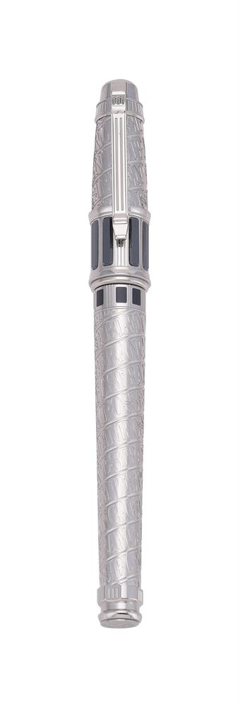 S. T. DUPONT, OLYMPIO PLACE VENDOME, A LIMITED EDITION PALLADIUM FOUNTAIN PEN