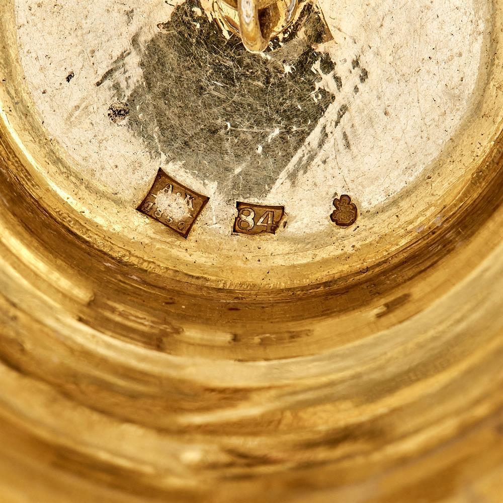 A RUSSIAN SILVER AND SILVER GILT MODEL OF THE TSAR BELL - Image 2 of 2