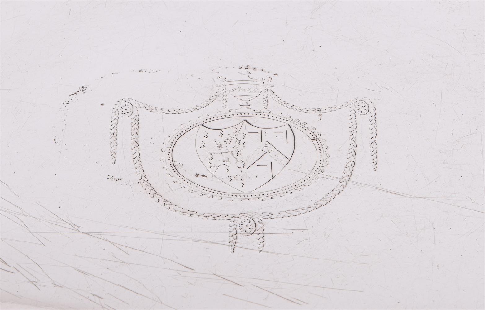 A GEORGE III SILVER SHAPED CIRCULAR SALVER - Image 2 of 3
