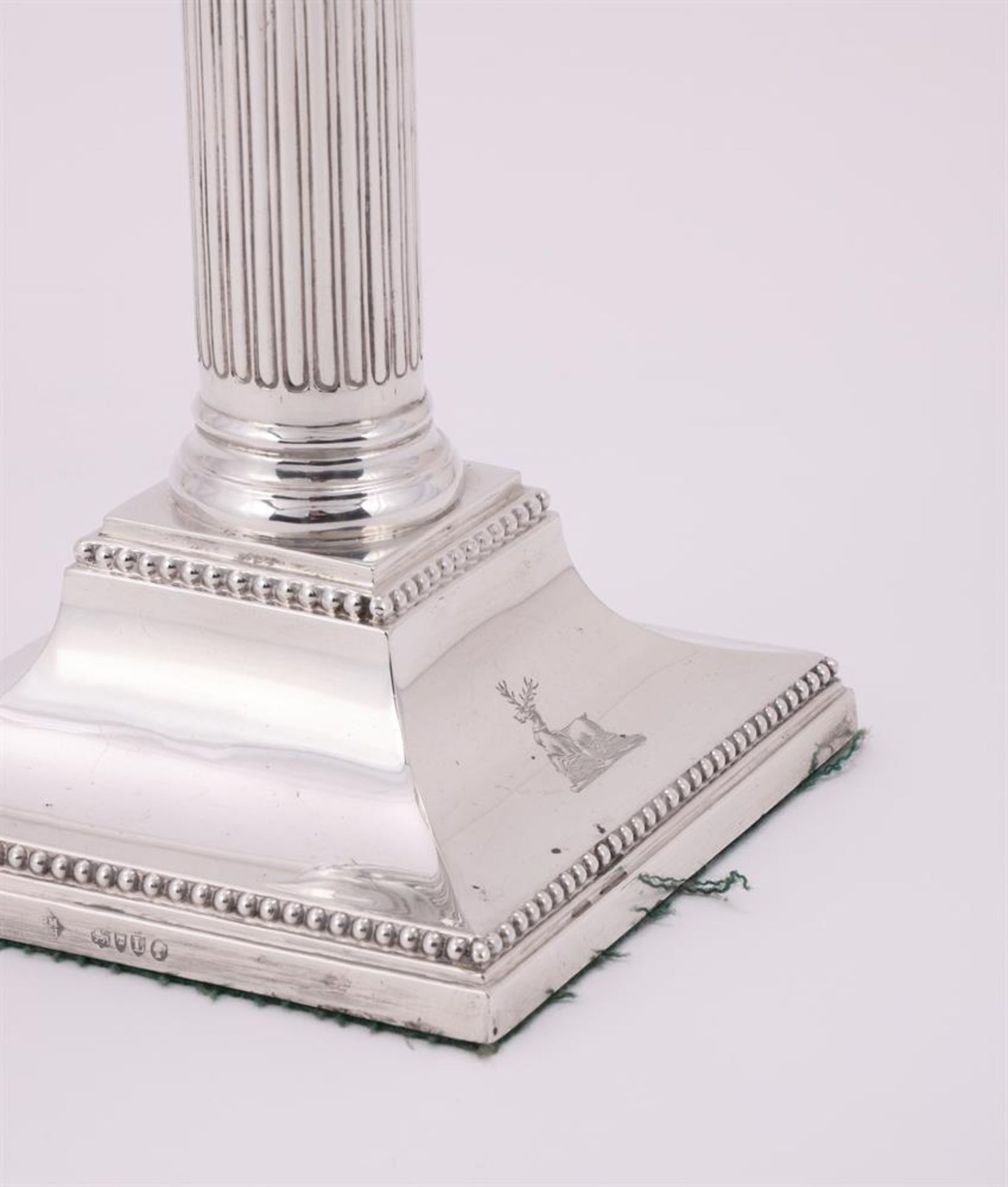 A VICTORIAN SILVER FOUR LIGHT CANDELABRUM - Image 3 of 4